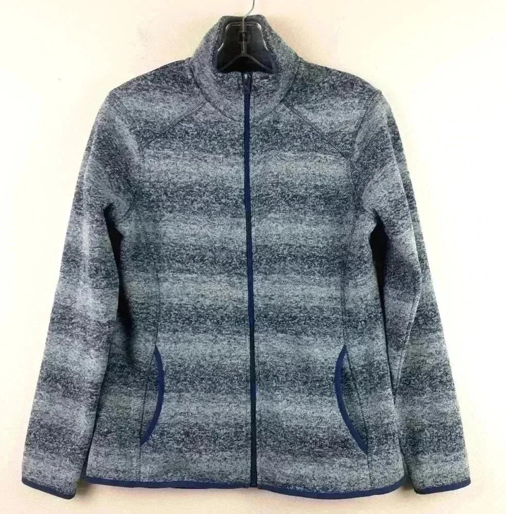 EDDIE BAUER 100% Polyester Full Zip Size Medium